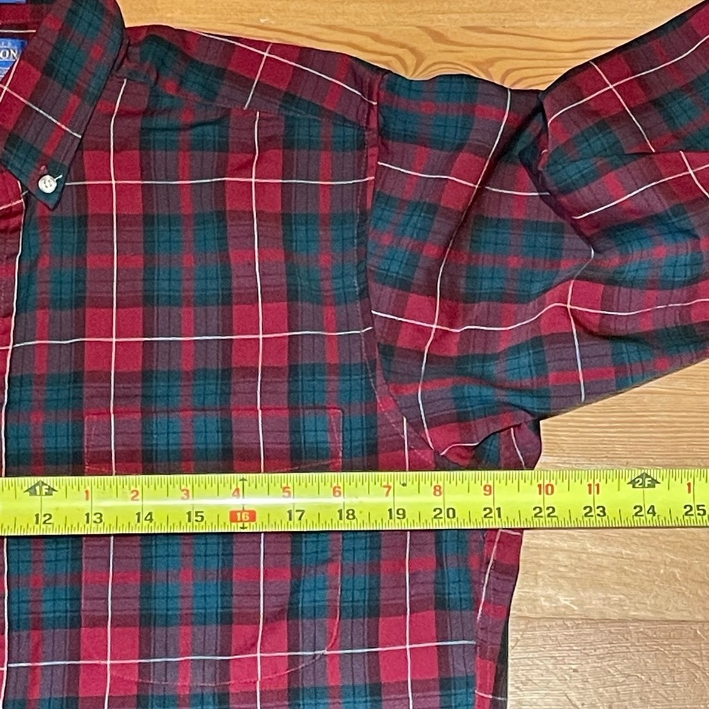 Pendleton Button Down Lightweight Wool Ls Mens Me… - image 6